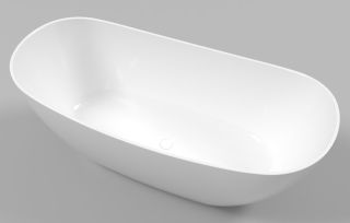Ванна из искусственного камня Whitecross Onyx C 0206.160075.100 160x75см белый глянец